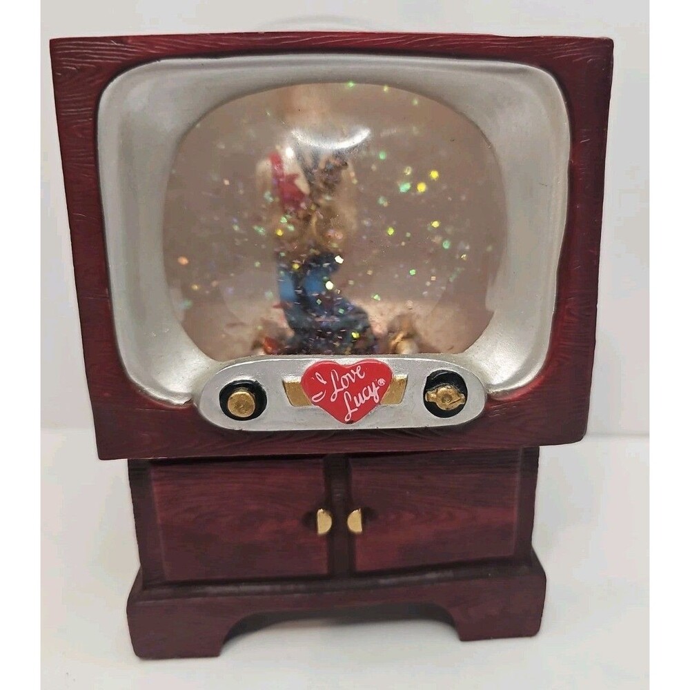 Vandor 1997 I Love Lucy Limited Edition Musical TV Snow Globe Saxophone #14009